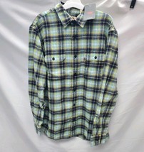 Levi's Mens Medium Worker Relaxed Plaid Long Sleeve Button-Down Shirt Warm Olive image 3