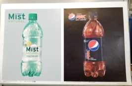 Pepsi Max Sierra Mist Natural Bottles 2011 Preproduction Advertising Large - £14.97 GBP