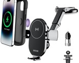 Wireless Charger For Car - Auto Clamping Car Phone Holder Mount Wireless... - £29.53 GBP