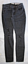 Indigo Rein Anklet Juniors Size 7 Black Jeans Ripped Distressed - $16.82