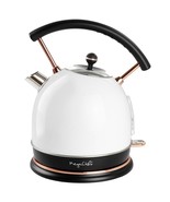 MegaChef 1.9 Quart Half Circle Electric Tea Kettle in White - $96.73 CAD