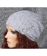 Grey Gray Summer Lightweight Beanie Cooling cap headcover Head wear Fash... - $372.23 MXN