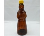 Vintage 1980 MRS. Butterworth&#39;s 24 FL OZ - 1 Pint Amber Glass Syrup Bottle - £39.18 GBP