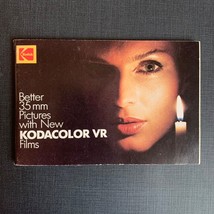 Kodak Better 35mm Pictures New Kodacolor VR Films Guide Booklet Manal - £2.27 GBP