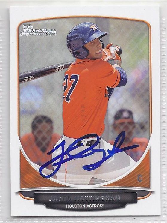 Primary image for Jacob Nottingham signed Autographed Card 2013 Bowman Draft