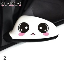 2Pcs Waterproof Reflective Cute  Car Sticker Rearview Mirror Smiling Eye Face St - £34.87 GBP