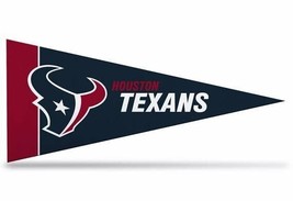 Houston Texans NFL Felt Mini Pennant 4&quot; x 9&quot; Banner Flag Souvenir NEW - £2.93 GBP