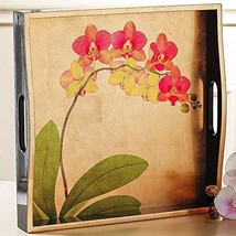 Smithsonian Lacquer Orchid Tray - $1,300.64 MXN