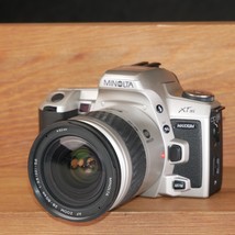 Minolta XTsi Maxxum 35MM Film Camera Kit W 28-80MM Zoom Lens Silver *TES... - $44.54
