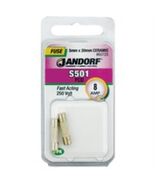 Jandorf Specialty Hardw Fuse S501 8A Fast Acting 60725 - $373.67 MXN