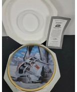 Hamilton Star Wars Space Vehicles Snowspeeders Plate; COA; foam container - $21.95