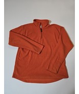 Old Navy Orange FLEECE Partial Zip Jacket Size Medium Mock Collar - $24.61 CAD