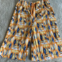 Joe Boxer Boys Orange Blue White Surfboards Pajama Shorts XL 14-16 - £7.44 GBP
