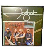 Foghat Stone Blue Vinyl Record With Signed Band Photograph - FRAMED - $360.63 CAD