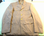 U.S. NAVY USN WWII SERVICE DRESS KHAKI JACKET SUMMER UNIFORM 38R - $150.47