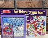 NEW Melissa &amp; Doug Peel and Press Stained Glass Sticker Set: RAINBOW GAR... - £19.53 GBP