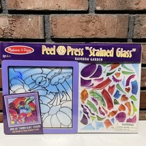 New Melissa & Doug Peel And Press Stained Glass Sticker Set: Rainbow Garden 80+ - $24.73