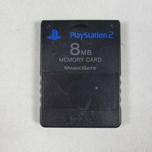 OEM Sony Playstation 2 PS2 Memory Card 8MB Magic Gate BLACK SCPH-10020 T... - $8.96