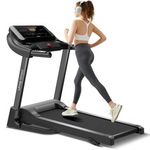 Fitness Home Folding 3 Level Incline Treadmill With Pulse Sensors, 3.0 Hp Quiet  - £375.68 GBP