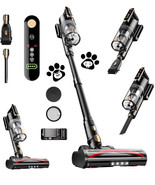Cordless Vacuum Cleaner, 45Kpa 50 Mins Runtime Self-Standing Stick Black - $136.28 CAD