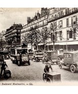 Paris France Montnarte Boulevard 1910s Cars Downtown Postcard PCBG12A - $455.58 MXN