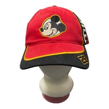 Disney Mickey Mouse Adjustable Hat Cap Strap Back Red - £15.37 GBP
