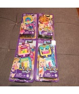 NEW Polly Pocket Tiny Pocket Places Polly MICRO Compacts, complete set of 4 - £29.46 GBP