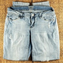 HART Denim Jeans Straight Leg Size 29 Light Blue Wash Distressed Style 12078 image 2