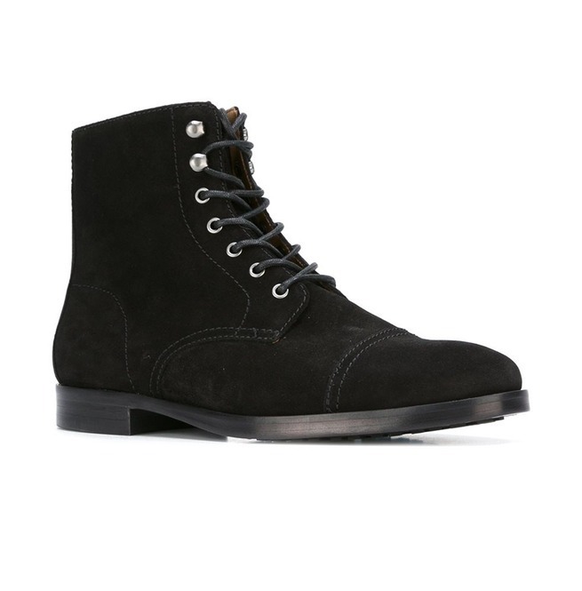 NEW Handmade Black Suede Ankle Boot For Men, Men's Dress Designer Suede Lace Up