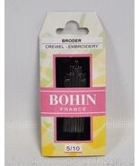 Bohin Embroidery Crewel Needles Assorted Sizes 5/10 - $6.85 CAD