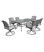 Luxury 7-Pc Aluminum Outdoor Dining Set w/ Cushions - $3,587.48 CAD