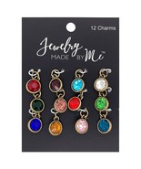 Jewelry Made by Me Birthstone Gem Charms, Antique Gold 12pc | Charm Jewl... - $12.47 CAD