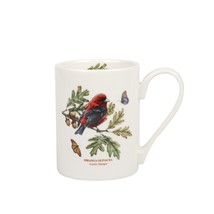 Portmeirion Botanic Garden Birds Earthenware 10 oz. Coffee Mug - Scarlet Tanager - £43.14 GBP