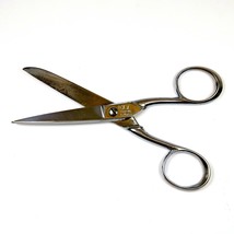 Elk 5 1/4&quot; Chrome Sewing Scissors – Forged Steel Italy – Vintage Shears ... - $19.70