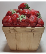 Vintage POPPY TRAIL Strawberry Basket 8&quot; high x 6&quot; wide - $54.31 CAD