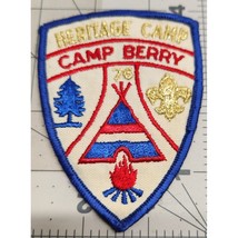 Camp Berry Heritage Camp 1976 Patch - Boy Scouts of America - Tee Pee - Campfire - £10.84 GBP