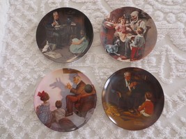 4 Knowles 8-1/2&quot; Rockwell Storyteller, Toy Maker, Shadow Artist, Tycoon Plates - £20.15 GBP