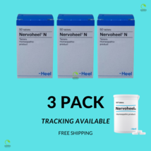 Nervoheel N HEEL Homeopathic Solution Nervousness Overactive Mind 50 Tab 3 PACK - $45.23