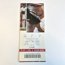 April 18, 2010 Atlanta Braves v St Louis Cardinals Pujols 2 Hits Garcia Shutout - £5.52 GBP