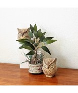 Woodland Owl Figurines Set of 2 Nursery Decor Baby Room Forest Animals D... - £14.55 GBP