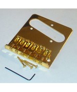 Single Coil Flat Bridge for Fender® Telecaster®, Gold Finish, Six Flat S... - $840.78 MXN