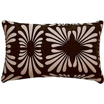 PILLOW DÉCOR Velvet Daisy Black 20x20 Throw Pillow - $49.95+