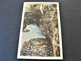 Frozen Falls, Mystery Cave -Spring Valley, Minnesota -1900s Linen Postcard. - £6.00 GBP