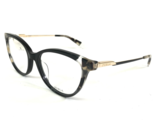 Furla Eyeglasses Frames VFU292 COL.0700 Black Tortoise Gold Cat Eye 54-1... - $69.75