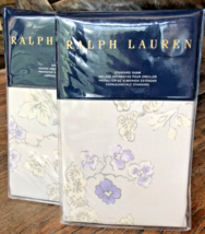 New Ralph Lauren Madeleine Franchise Standard Pillow Shams 2 Shams Orig ... - $89.09