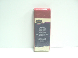 NEW Wrights Red Satin Blanket Binding 4.75 Yd, 2&quot; Wide 117 794 065 Polyester - £5.94 GBP