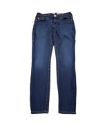 True Religion Pants Womens 27 Blue Curvy Skinny Low Rise Stretch Zip Denim Jeans - $28.59