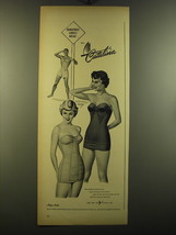 1950 Catalina Swimsuits Ad - art by Earl Cordrey - Dangerous Curves ahead - £14.65 GBP