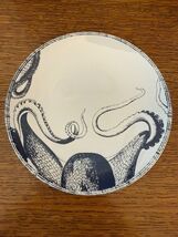 Striking Deep Sea Octopus Salad Plates | Set of 3 222 Fifth Nautical Por... - $24.25