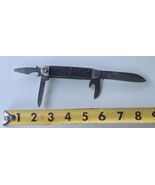 Vintage Camillus 4 Blade Jigged Sout knife Easy Open Black - $44.55